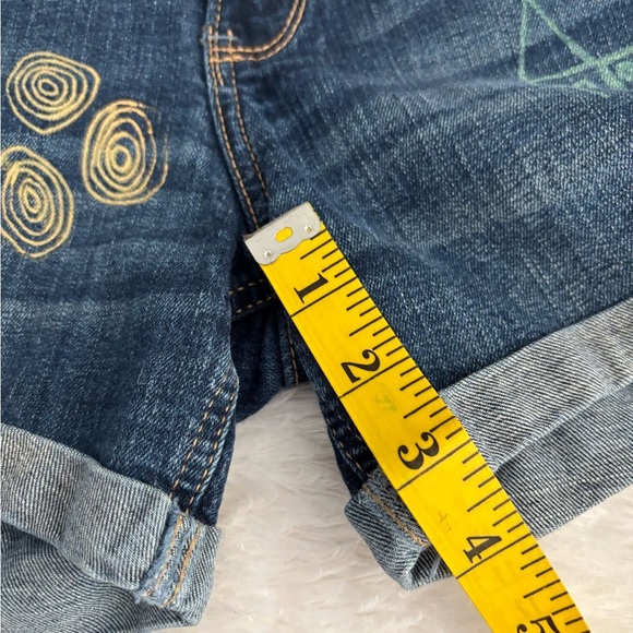 Hollister Blue Jean High Rise Midi Shorts Customized - Size 3 - Picture 5 of 5